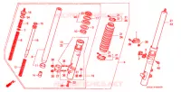 FOURCHE pour Honda XR 250 L de 1996