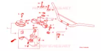 GUIDON pour Honda XR 250 L de 1996
