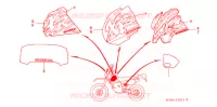 AUTOCOLLANTS pour Honda XR 250 L de 1996