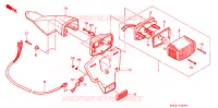 FEU ARRIERE pour Honda XR 250 L de 1996