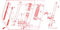 FOURCHE pour Honda XR 250 L de 1996
