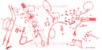 LEVIER DE GUIDON   CABLE   COMMODO pour Honda XR 250 L de 1996