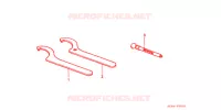 CLE pour Honda XR 250 R de 2002