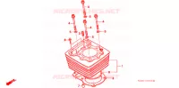 CYLINDRE pour Honda XR 250 R de 2002
