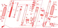FOURCHE pour Honda XR 250 R de 2002