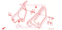 COUVERCLES LATERAUX pour Honda XR 250 R de 1987