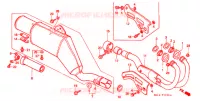 SILENCIEUX D'ECHAPPEMENT ('84 '89) pour Honda XR 250 R de 1987