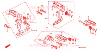 REPOSE PIED pour Honda XR 250 R de 1990