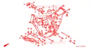CADRE pour Honda XR 250 R de 1992