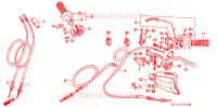 COMMODO   LEVIER   CABLE pour Honda XR 250 R de 1992