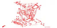 CADRE pour Honda XR 250 R de 1995