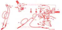 COMMODO   LEVIER   CABLE pour Honda XR 250 R de 1995