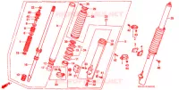 FOURCHE pour Honda XR 250 R de 1995