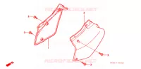 COUVERCLES LATERAUX pour Honda XR 250 R de 1996