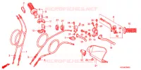 LEVIER DE GUIDON   CABLE pour Honda XR 250 R de 1996
