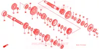 BOITE DE VITESSES pour Honda XR 250 R de 1998