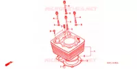 CYLINDRE pour Honda XR 250 With speed warning light de 1996