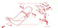 SELLE pour Honda XR 250 With speed warning light de 1996