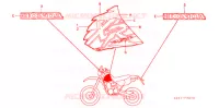 T (3) pour Honda XR 250 With speed warning light de 1996