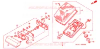FEU ARRIERE pour Honda XR 250 With speed warning light de 1999