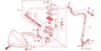 MAITRE CYLINDRE DE FREIN AVANT pour Honda XR 250 With speed warning light de 1999