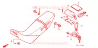 SELLE pour Honda XR 250 With speed warning light de 1999