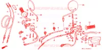 LEVIER DE GUIDON   CABLE   COMMODO pour Honda AFRICA TWIN 750 de 1990