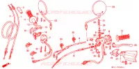 LEVIER DE GUIDON   CABLE   COMMODO pour Honda AFRICA TWIN 750 de 1992