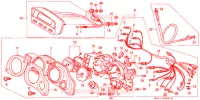 COMPTEUR  pour Honda AFRICA TWIN 750 TYPE 2 de 1992