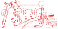 LEVIER DE GUIDON   CABLE   COMMODO pour Honda AFRICA TWIN 750 de 1994
