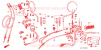 LEVIER DE GUIDON   CABLE   COMMODO pour Honda AFRICA TWIN 750 de 1996