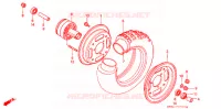 ROUE AVANT pour Honda Z 50 R de 1997