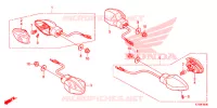 CLIGNOTANT pour Honda WAVE 110 ALPHA, front drum, spoked wheels de 2018