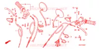 LEVIER DE GUIDON   CABLE   COMMODO pour Honda JAZZ 50 de 1994