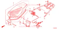 SELLE pour Honda FIZI 125 de 2012