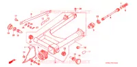 BRAS OSCILLANT pour Honda VT 1100 SHADOW de 1990