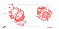 CYLINDRE pour Honda VT 1100 SHADOW SPIRIT de 2002