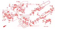 SILENCIEUX D'ECHAPPEMENT pour Honda VT 1100 SHADOW SPIRIT de 2002