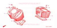 CYLINDRE pour Honda VT 1100 SHADOW SPIRIT de 2006