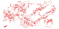 SILENCIEUX D'ECHAPPEMENT pour Honda VT 1100 SHADOW SPIRIT de 2006