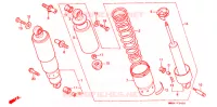 AMORTISSEUR ARRIERE pour Honda VT 1100 SHADOW de 1988