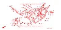 CADRE pour Honda VT 1100 SHADOW de 1988