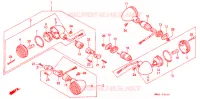 CLIGNOTANT pour Honda VT 1100 SHADOW de 1988