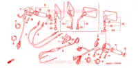 COMMODOS   POIGNEES pour Honda VT 1100 SHADOW de 1988