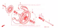 ROUE AVANT pour Honda VT 1100 SHADOW de 1988