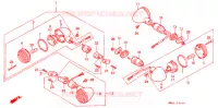CLIGNOTANT pour Honda VT 1100 SHADOW de 1989