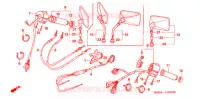 COMMODOS   POIGNEES pour Honda VT 1100 SHADOW de 1989