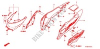 CARENAGE ARRIERE (2) pour Honda WAVE 125 S, Kick start de 2009