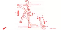 BEQUILLE pour Honda WAVE 125 NEXT GENERATION de 2007