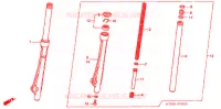 FOURCHE pour Honda WAVE 125 NEXT GENERATION de 2007